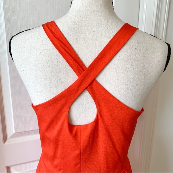 ANTHROPOLOGIE EVA FRANCO Pleated Tangelo Dress—6 - Picture 6 of 15